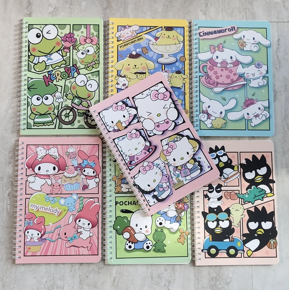 SANRIO CHARACTER A5 Spiral Notebook NEW